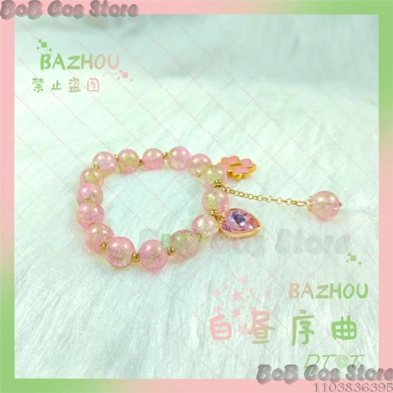 Mitsuri Bracelet Doujing Demon Love Anime Hashira Cosplay Cute Pink Prop Woman Girl Man Birthday Gifts Halloween Party Carnival view 3