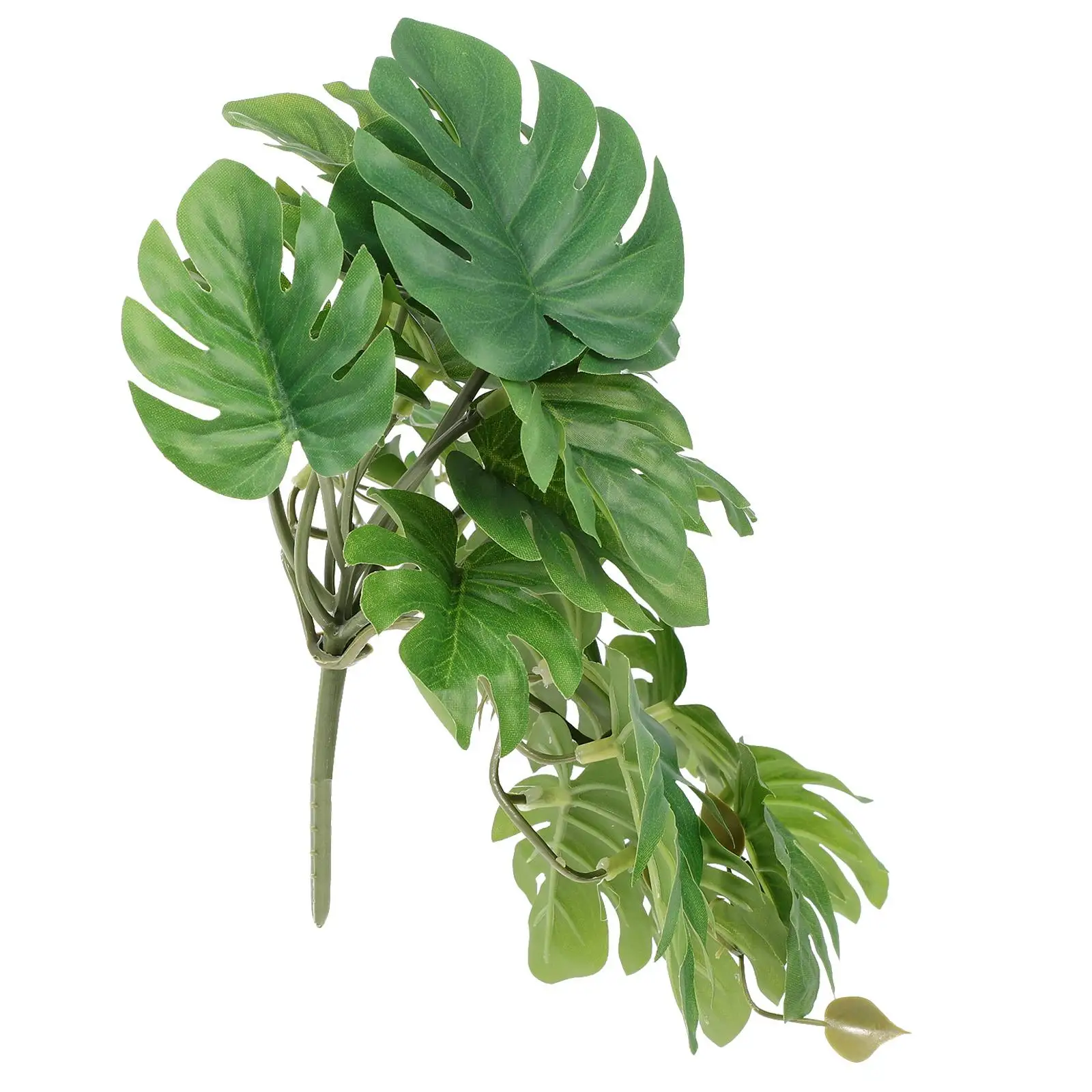 

Simulated Aquatic Plants Green Landscape Decoration for Fish Tank Reptile Cage Aquarium Plastic Plant Vines Pet Friendly Safe