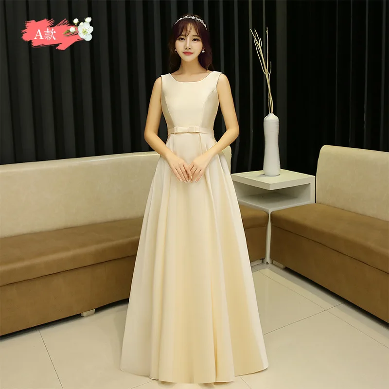 P-82 bridesmaid dress graduation dress bridesmaid dress banquet evening dress female long 2024 summer new