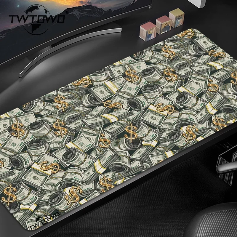

Коврик для мыши Money Art Gaming Printon demand Custom Computer Большой коврик для мыши XXL Playmat Натуральный каучук Мягкие нескользящие коврики для мыши