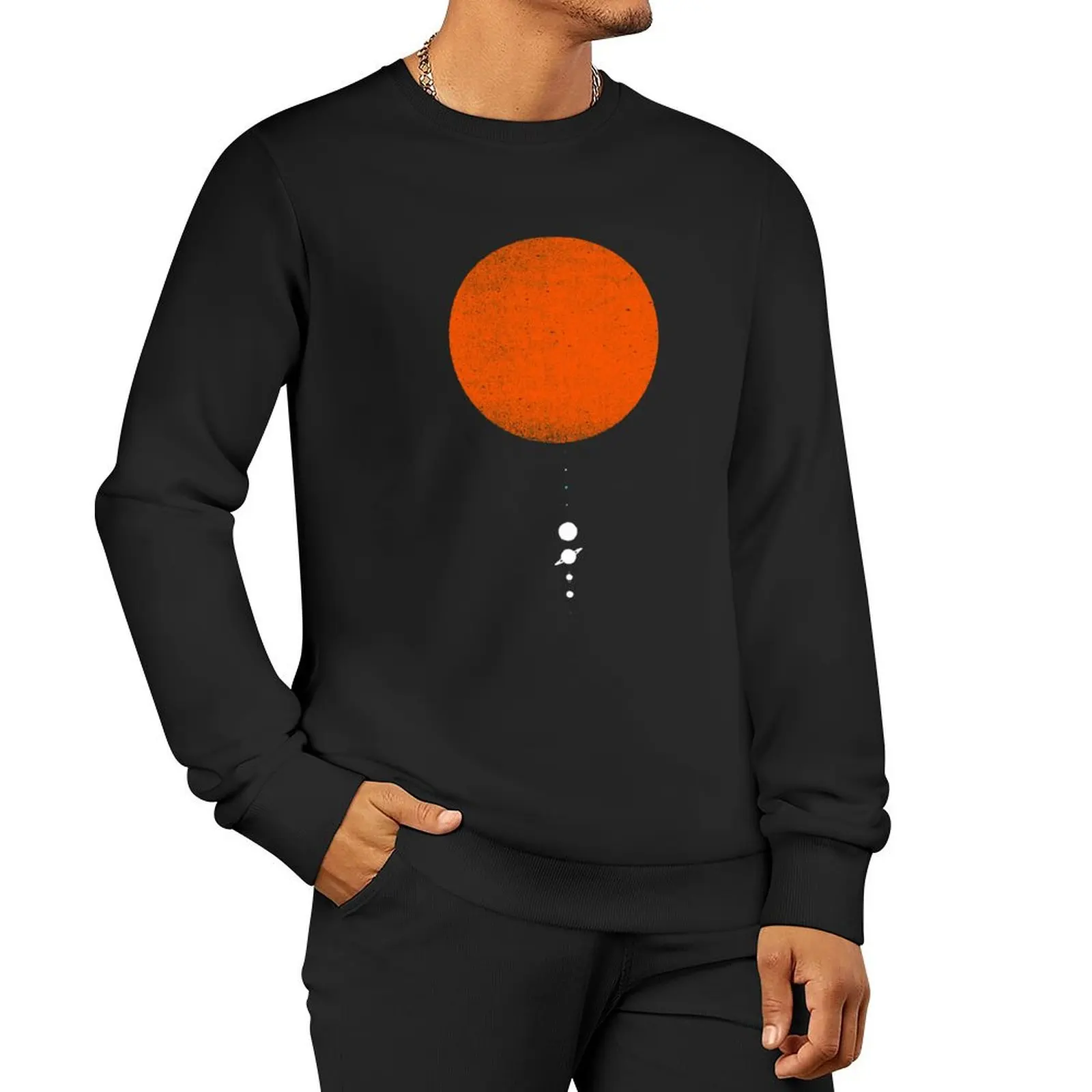 Minimal Solar System Sweatshirt autumn men's sweat-shirt set winter man sweatshirt