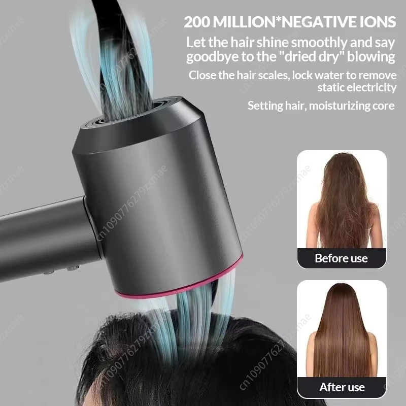 Professional Leafless Hair Dryer Negative Ion Hair Care Fast Drying Powerful Blow Dryer Constant 200 Million Styling Tools