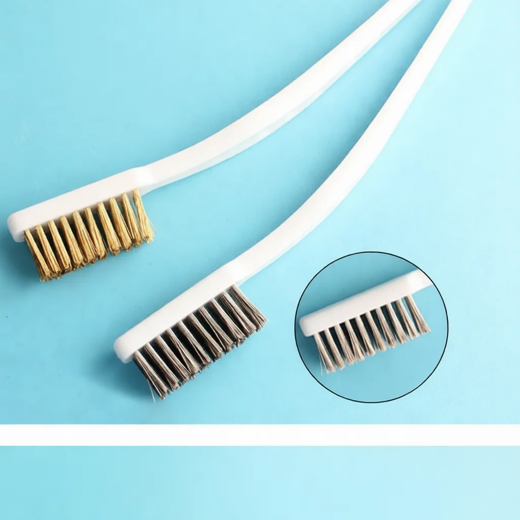 Manual Cleaning Brush Steel Wire Bristle For Jewelry Wood Craft Beads Polishing Grinding Tool Household Hand Hardware