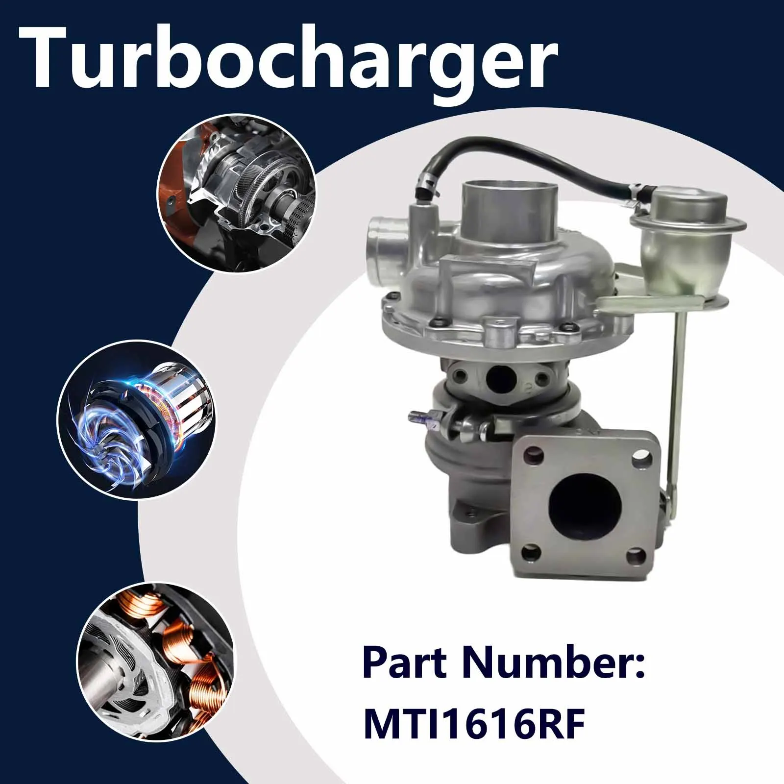 Turbocharger 135756171 For New Holland 4055 4060 T2420 T2410 Tc55Da Tractor