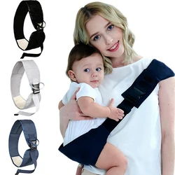 Portable Baby Carrier, Baby Strap one Shoulder Labor-Saving Baby Half Wrapped Sling with Anti-Slip Particles Soft Baby Straps