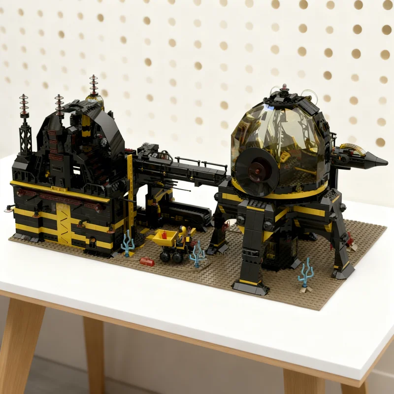 2948pcs MOC Second Earth Technical Base Space Blacktron I Model Building Blocks Christmas Gift Construction Toy Idea Creative