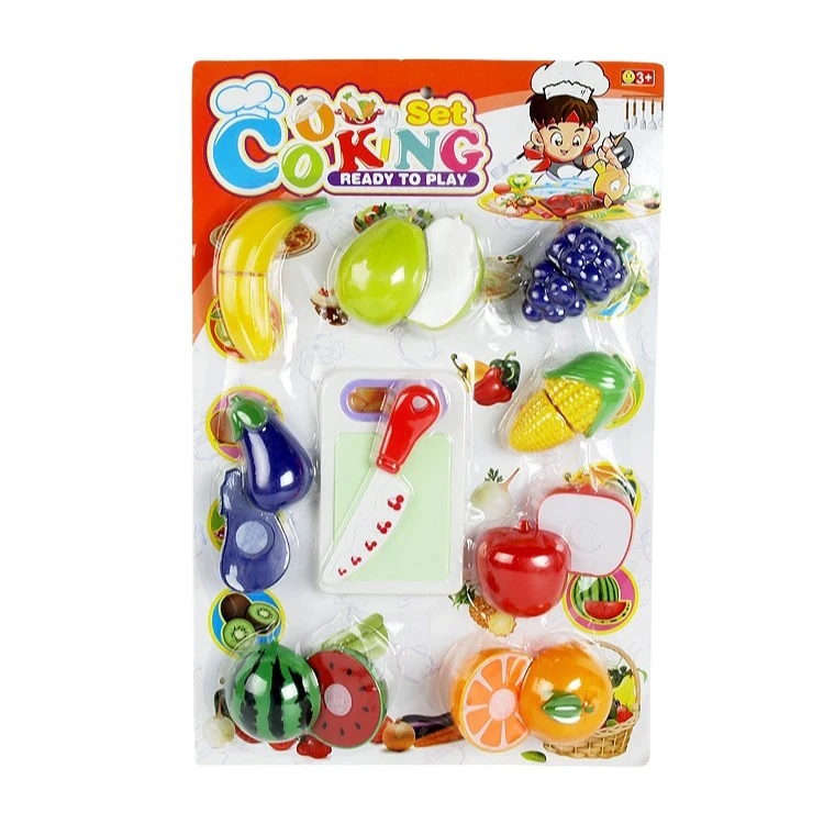 Ensemble de jouets de maison de jeu pour enfants, coupe de fruits frais, simulation de cuisine amusante, nourriture trempée, apprentissage précoce, cadeaux