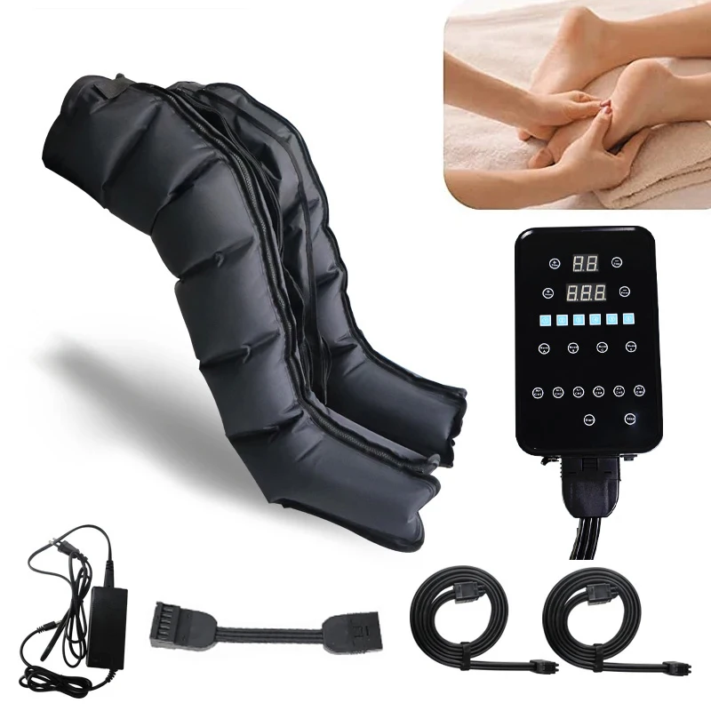 XXL Air Compression Leg Massage 6 Airbag Enlarged Size Version Pneumatic Boots Full Body Lymphatic Drainage Massage System