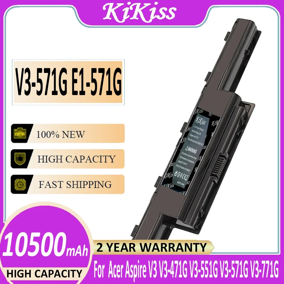 Imagem -01 - Bateria do Portátil para Acer Aspire v3 V3471g V3551g V3-571g V3771g e1 E1-421 E1-431 E1-471 E1-531 E1-571 Series 10500mah Novidades