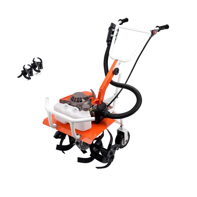 2 stroke Multi-function Gasoline Minitype Rotary Tiller Agricultural Garden Tools  Outdoor  Lawn Mower Micro Tillage Machines