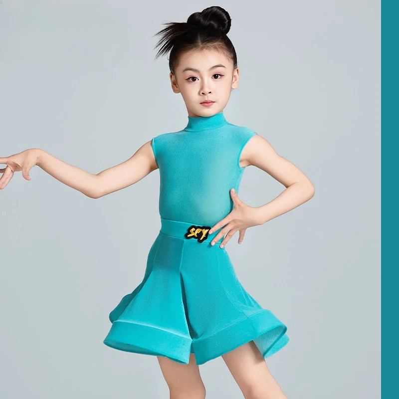 tenue-de-danse-latine-en-polaire-fine-pour-filles-robe-d'ete-haut-de-gamme-nouveau-style-robe-de-competition-de-regulation-professionnelle