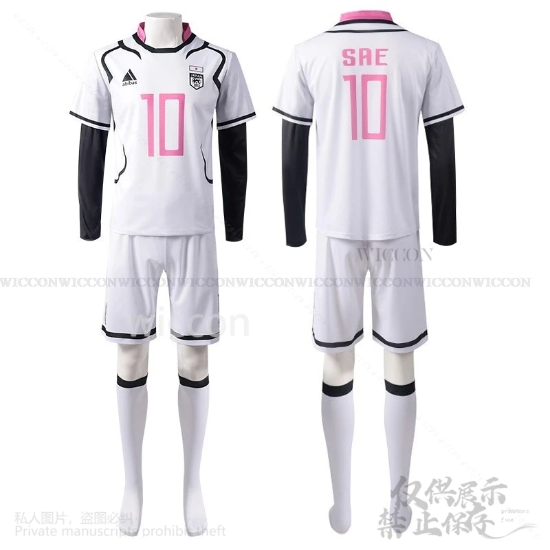 

Anime BLUE Cosplay LOCK Costume Football Team Uniforms Isagi Yoichi Bachira Meguru Mikage Reo Nagi Sports Wear Suits Customized