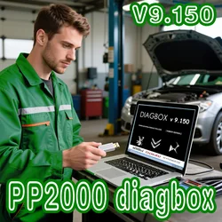 2026 Diagbox V9.15 with Crack PP2000 Car Diagnostic Tool OBD Scanner Latest DiagBox version For Peogeot original installation