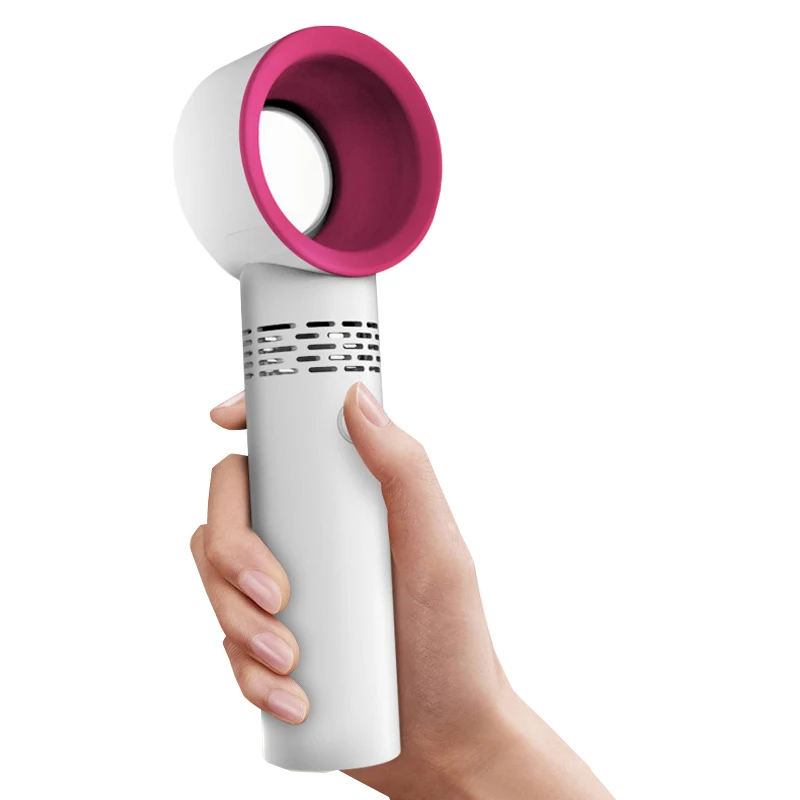 

Amazon Hot Sale Portable Rechargeable Handheld Bladeless Fan, Mini Usb Leafless Fan, Bladeless air Cooler