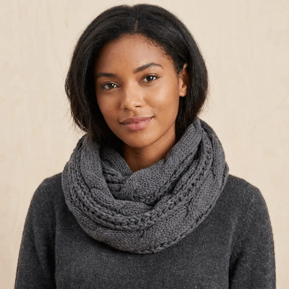 Bufanda de punto de color liso - Wool Scarf Men reseña y precio