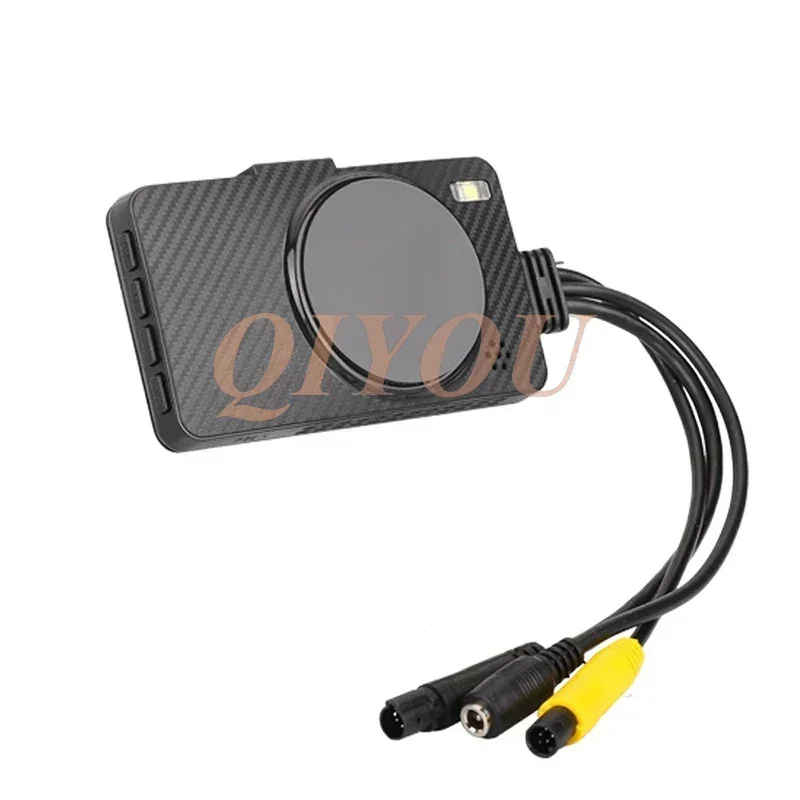 3 Zoll tragbarer Motorrad-Fahrrekorder 1080P HD Dual Lens IPS-Display Motorrad-DVR 5 Millionen Pixel 170 °C Weitwinkel-DVR