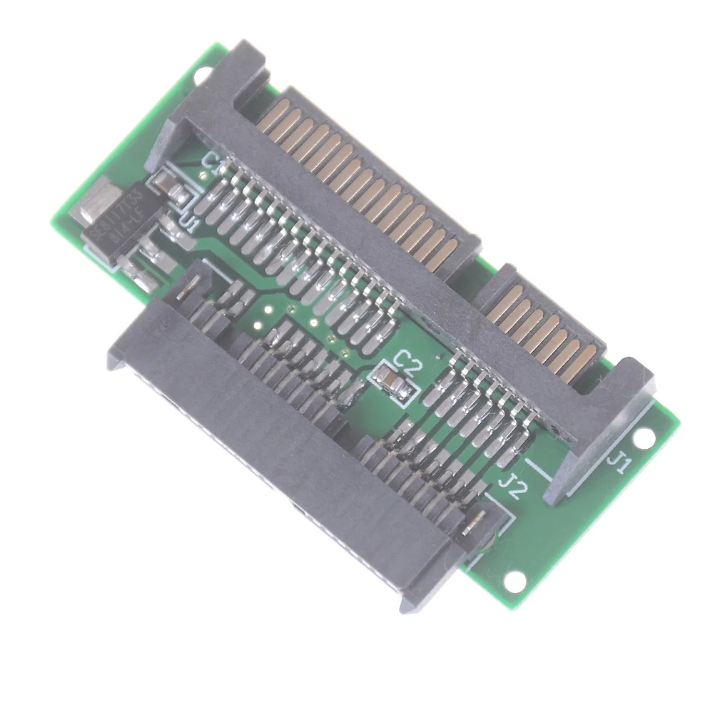 1PCS New 1.8 Inch Micro SATA HDD SSD 3.3V to 2.5 Inch 22PIN SATA 5V Adapter