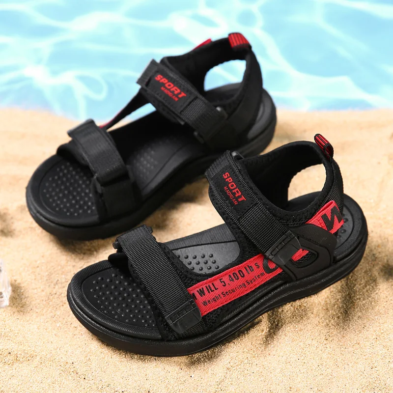 New Hot Summer Children\'s Sandals Outdoor Beach Kids Sandal for Boys Casual Slipper Lightweight Wear-resistant Trendy All-match