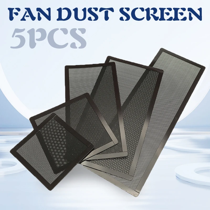 12-36cm Magnetic Frame Dust Filter Dustproof Mesh Cover Net Guard for PC Computer Case Cooling Fan Power Supply PC Fan Dust Pad