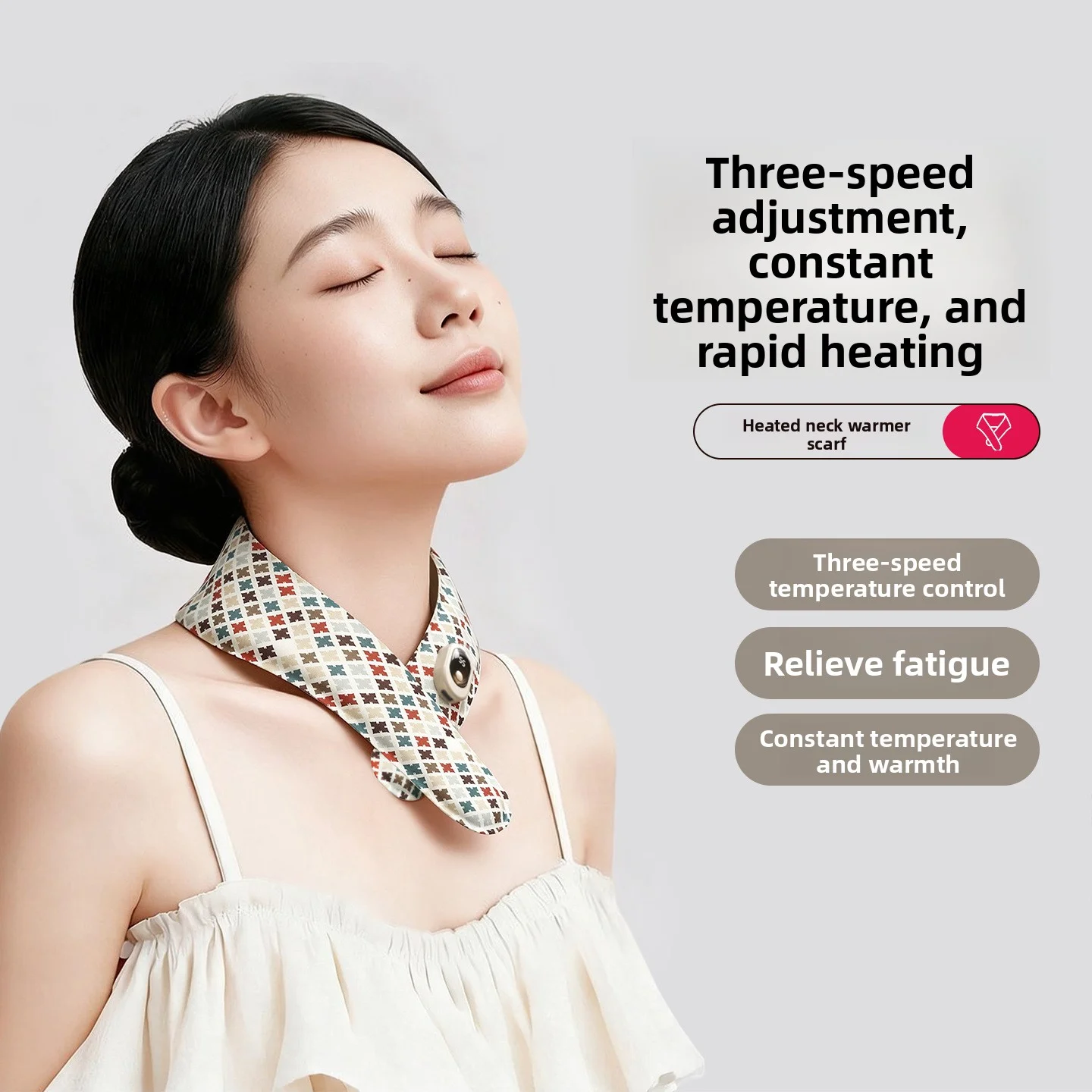Charging cervical hot compress bag, neck protection women's scarf cover, graphene heating shoulder and neck heating scarf