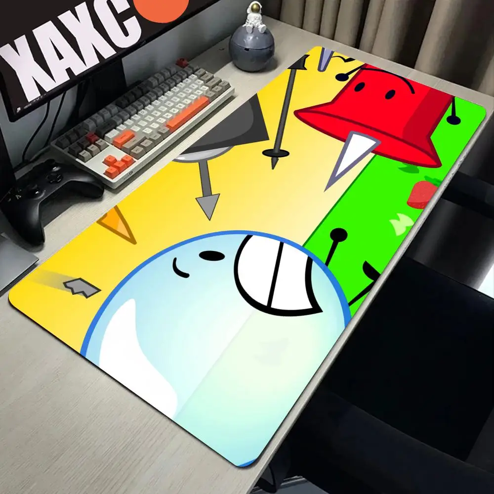 Bfdi Poster Battle For Dream Island Mouse Pad Cartoon Lockedge Large Gaming Pad Computer Gamer Keyboard Mat Desk Mousepad