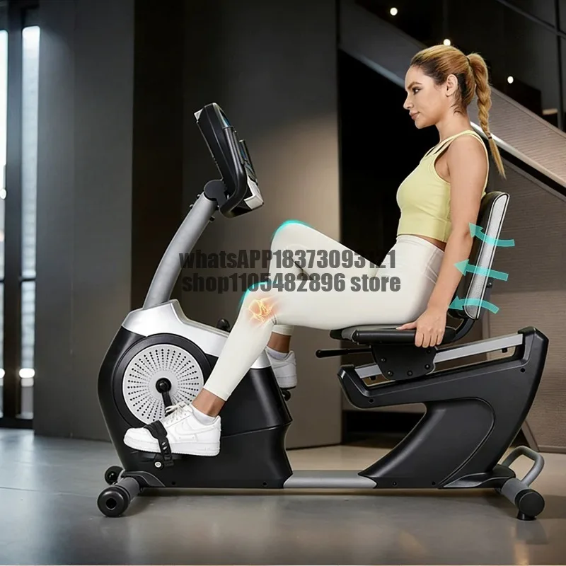 Horizontal exercise bike High-end home sports Ultra-quiet indoor rehabilitation bicycle bicycle fitness equipment
