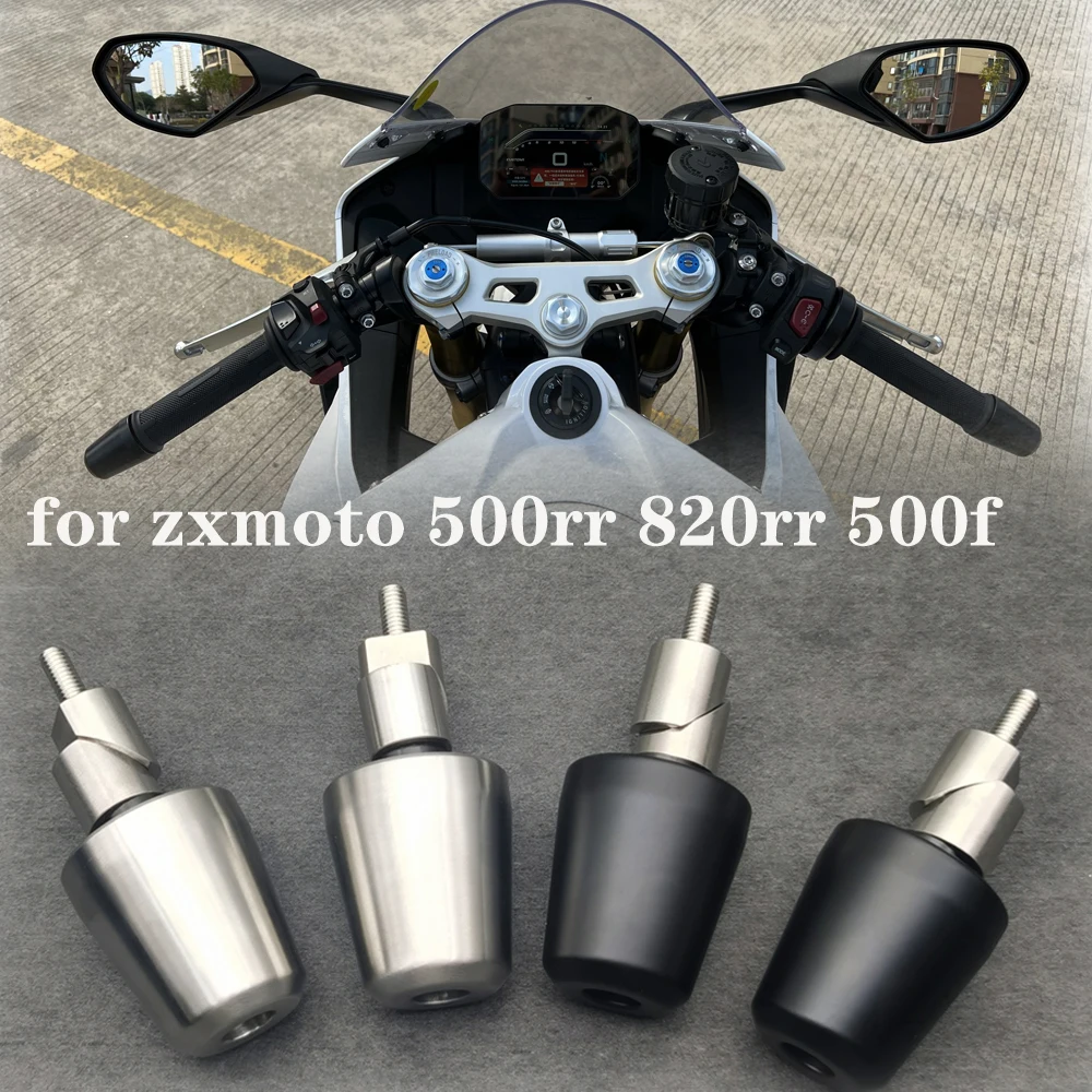 Accessories Motorcycle 304stainless steel Handlebar Grips Handle Bar Ends plug Anti Vibration for zxmoto 500rr 820rr 500f