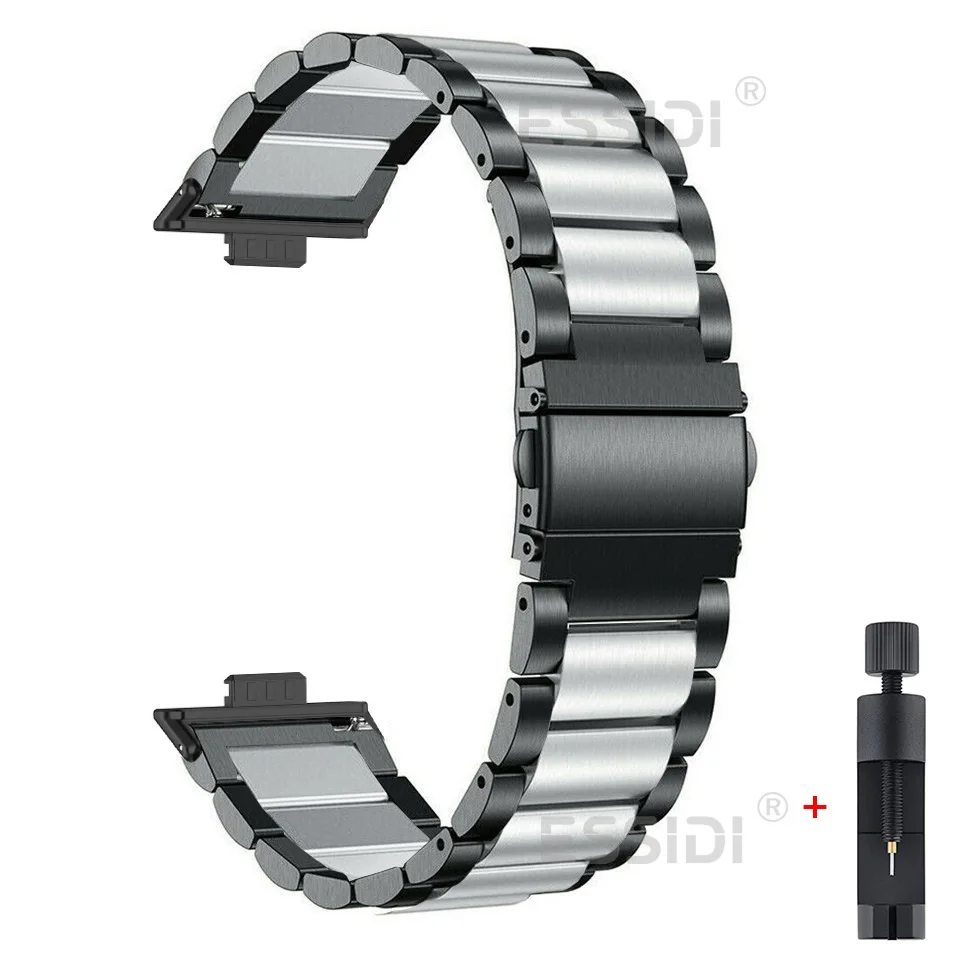 Stainless Steel Strap For Huawei Watch Fit 3 Metal Wrist Band Loop Chain For Huawei Fit 3 Bracelet Replacement