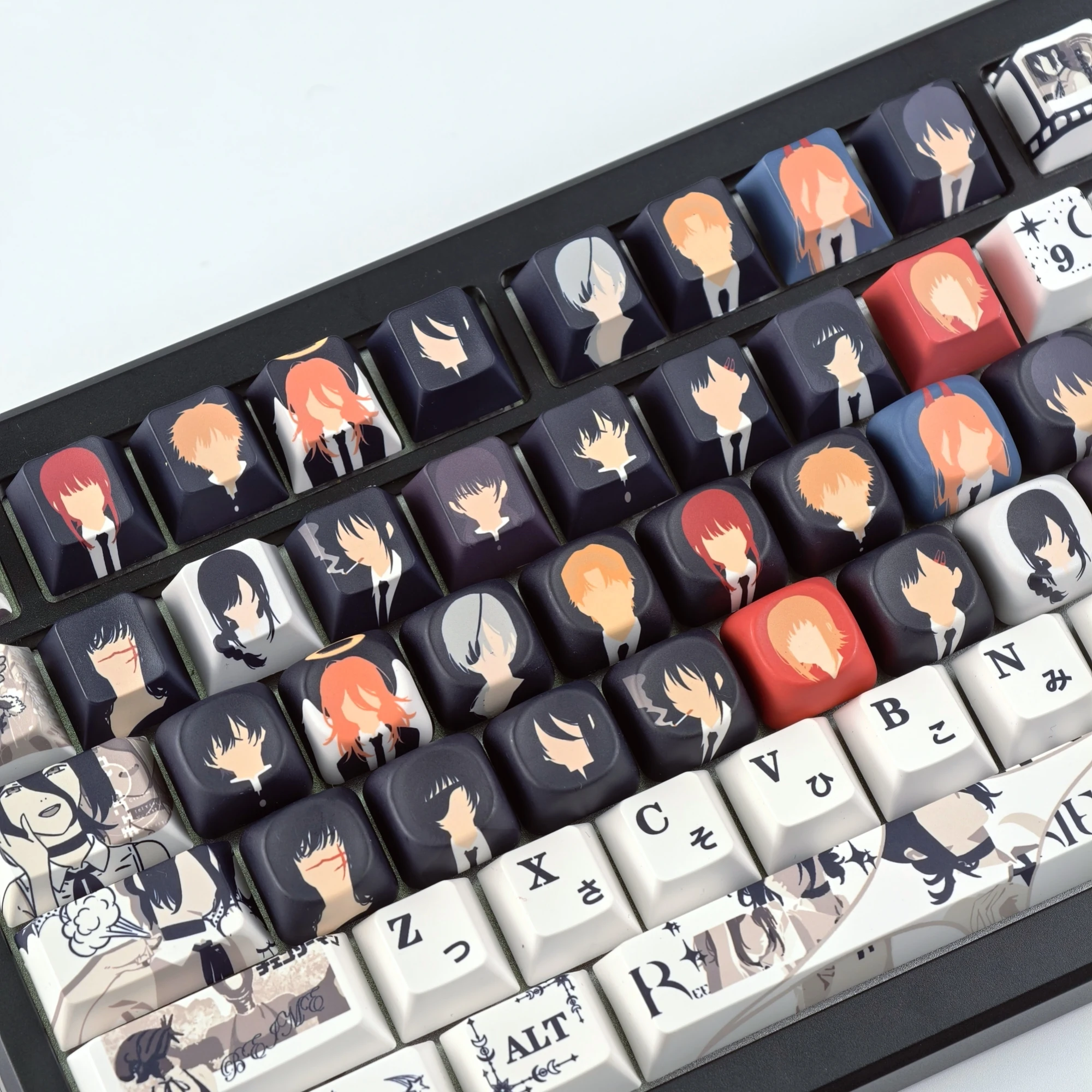 MAIMOOO Chainsaw Man Keycaps 16 Keys Cherry/MOA Profile PBT Custom Personalized Anime Game Keycap DIY Mechanical Keyboard