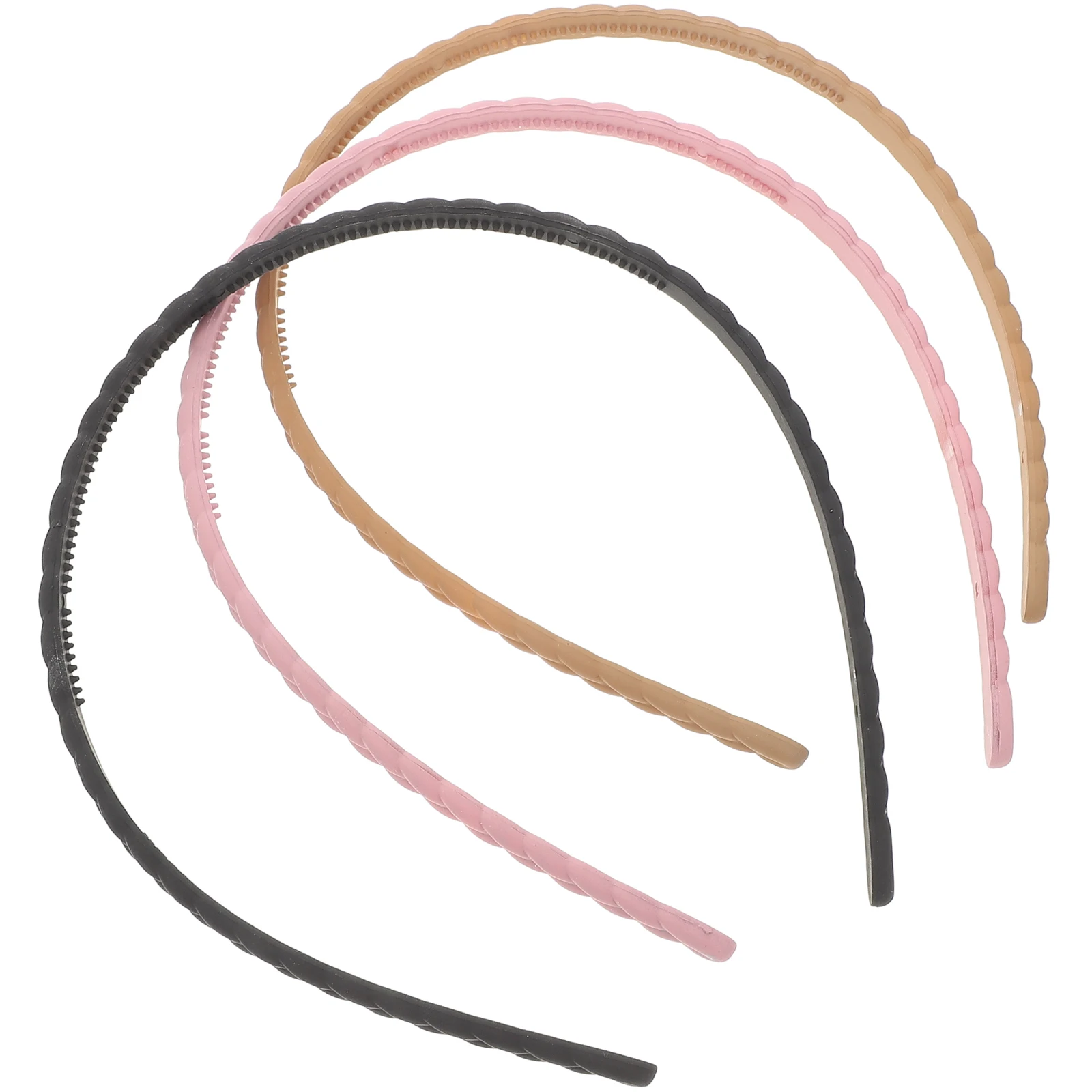 

3 Pcs Frosted Headbands Women Girls Accessories Hair Band Matte Finish Comfortable Lightweight Durable Spring Autumn