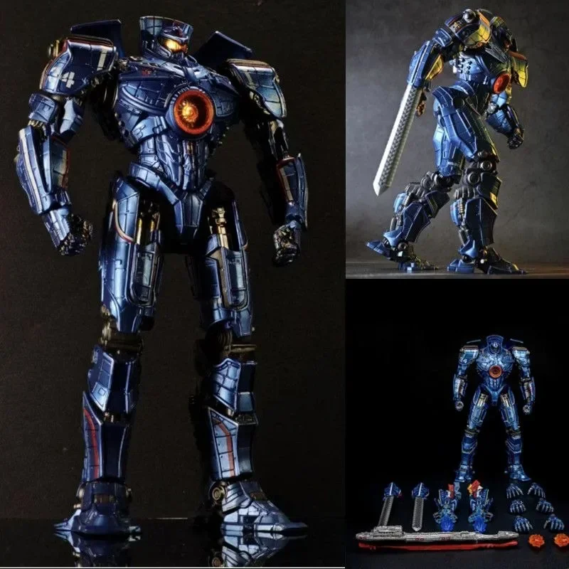 

In Stock Original LING JIHUN Pacific Gipsy Danger Gipsy Avenger LED Light Emitting Anime Action Figure Model Toys Boys Doll Gift