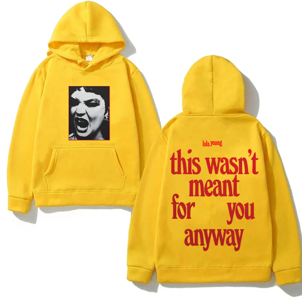 

LOLA YOUNG Hoodie Fashion Women/men Sweatshirts Harajuku Aesthetic Hoody Classic Unisex Clothes Vintage Soft Hooded Pullovers