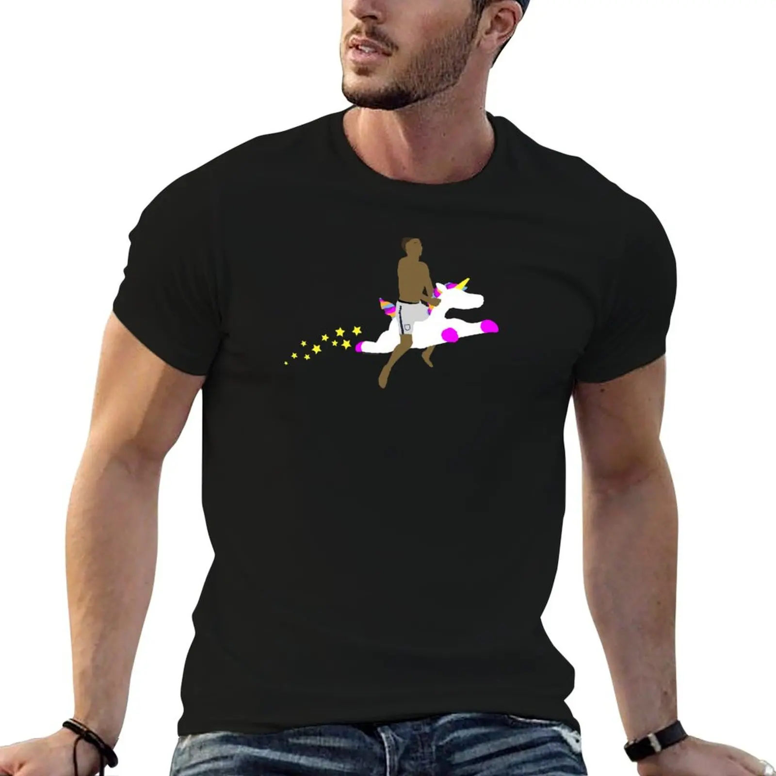 Saka Riding Unicorn T-Shirt oversizeds blanks for a boy designer shirts T-shirt men