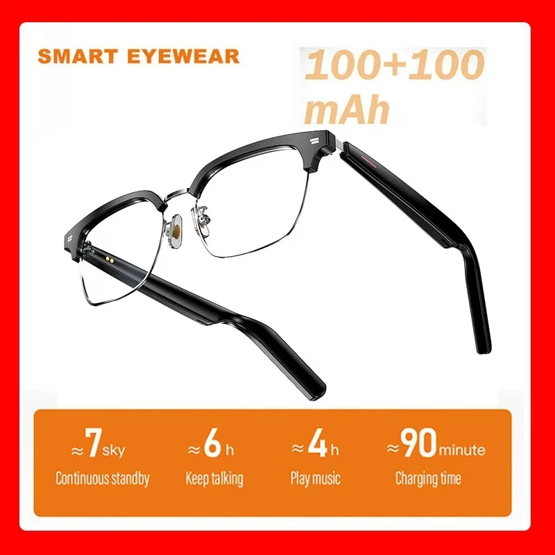 E10 IP65 Waterproof Smart Glasses Lady Men Woman Wireless Bluetooth Audio Call Game Music Optical Voice Assitant Sun Eyewear E13