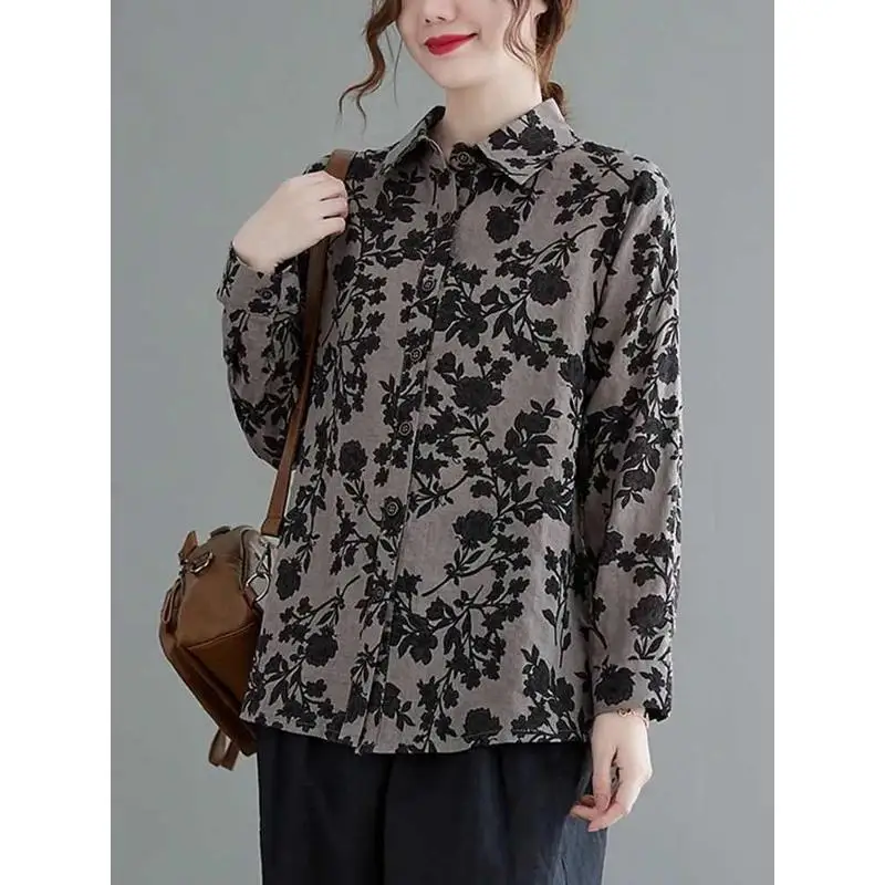 Sciolto lungo Sve dimagrante irt Donna Street Sle Taglio dritto Nodo misto cotone poliestere Caldo sottile autunno irt