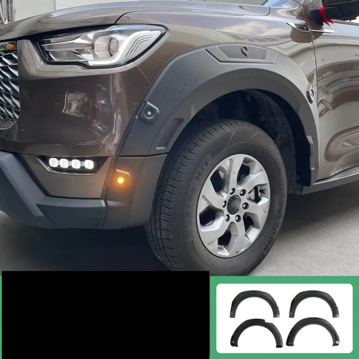 Car Fender Flares Arch Wheel Eyebrow Protector Mudguard Sticker for Great Wall cannon poer