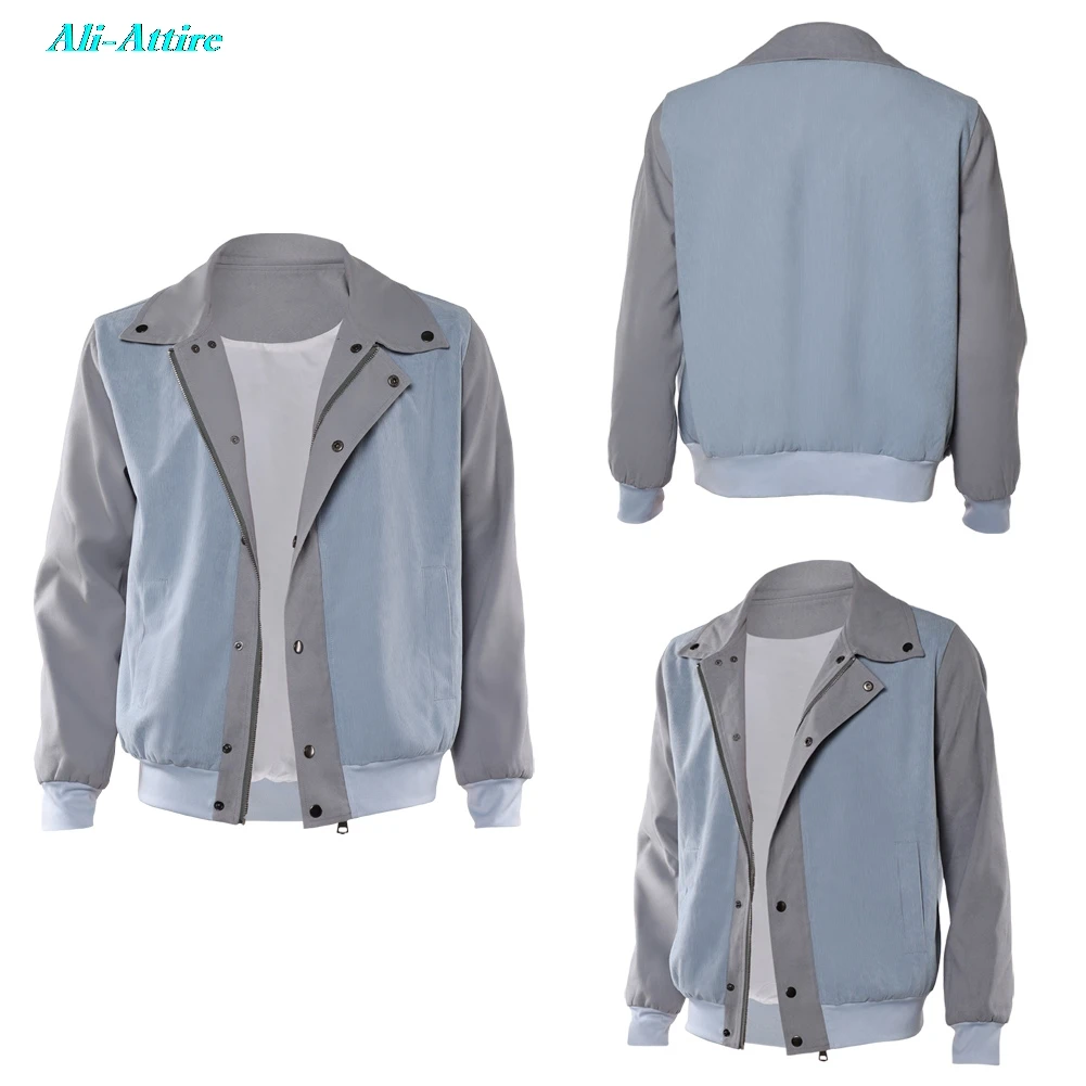 

TV ST 5 Cosplay Mike Wheeler Grey Blue Jacket Clothes Men Adult Party Disguise Outfit Suits Roleplay Halloween Costume Carnival