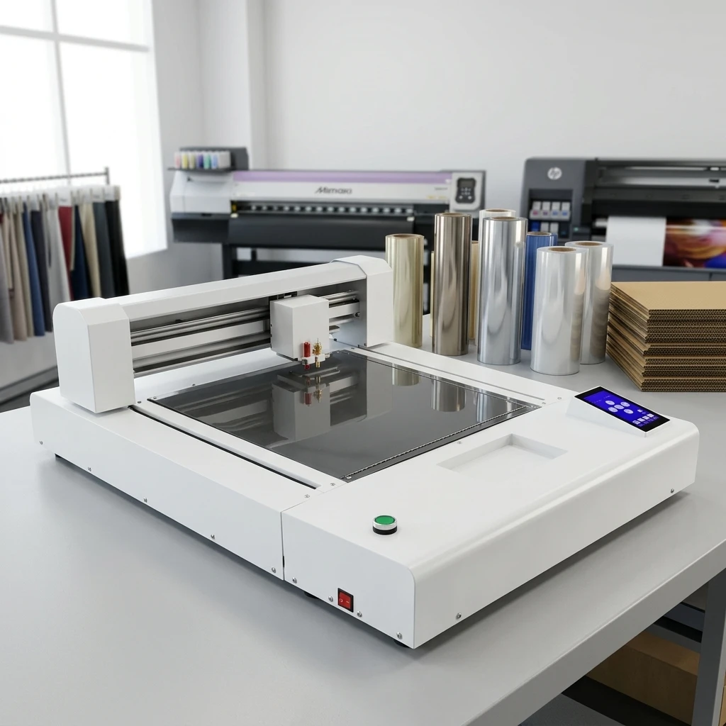 A3 Plus Double Blade Flatbed Cutter Plotter CCD Camera Contour Cut Dual Knife for Cardboard Vinyl Sticker Fabric