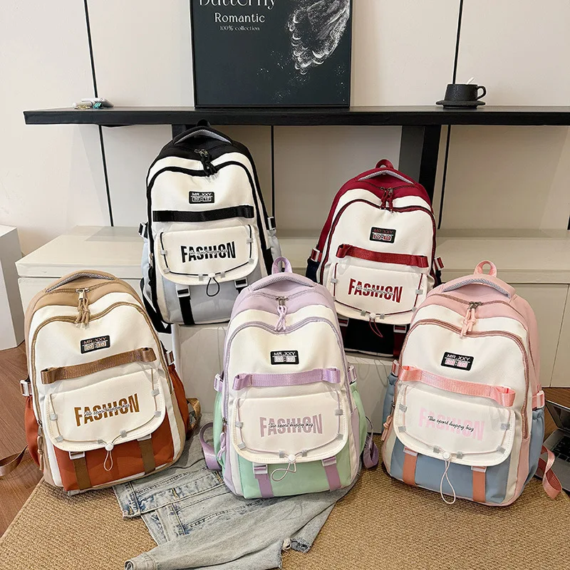 

2025 College Backpack - Large Capacity School Bag for Teens, Stylish Travel Rucksack