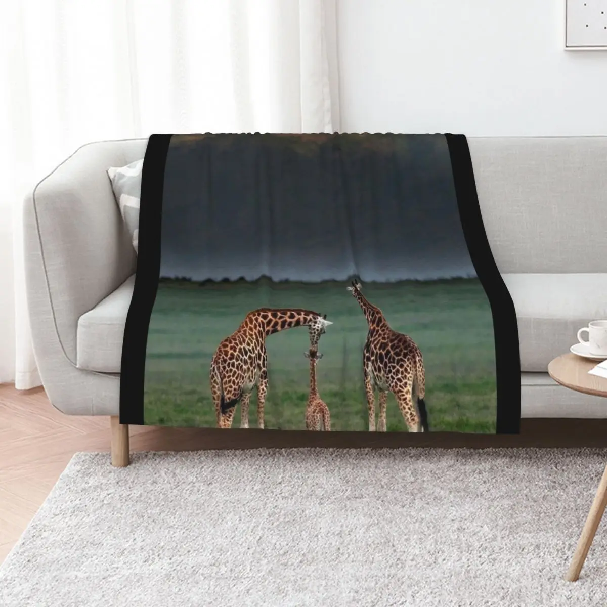 

Giraffe Family Pilansberg National Park Throw Blanket decorative Retros blankets and throws Loose Blankets