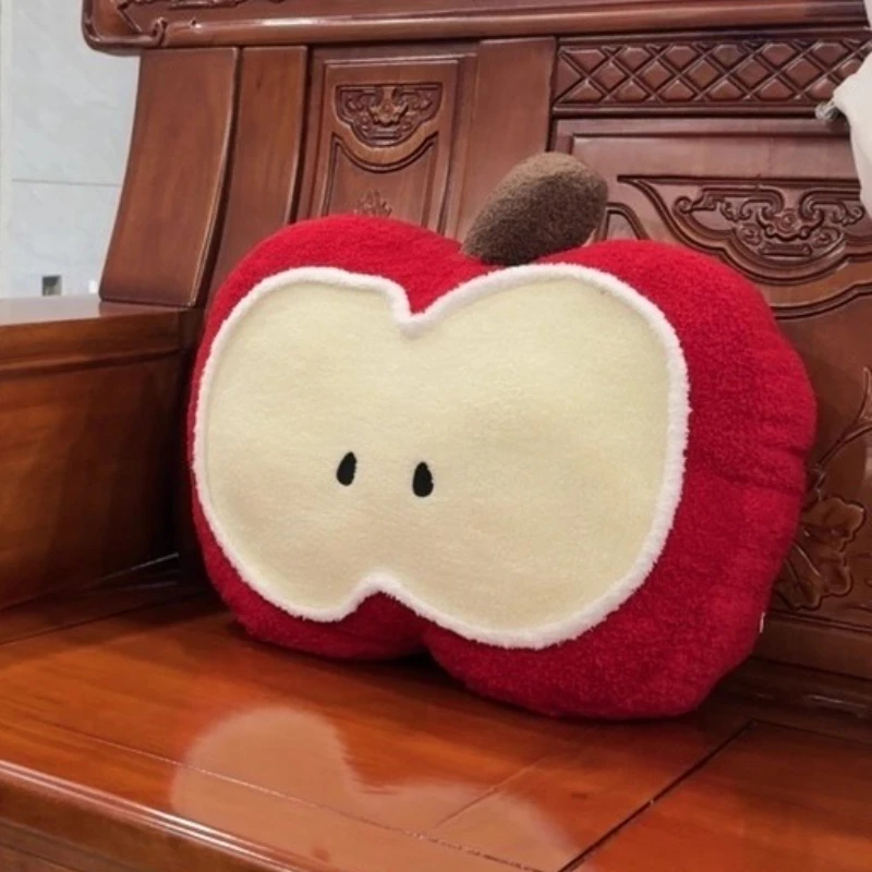 55 ซม.Apple ผ้าฝ้ายของเล่นตุ๊กตาน่ารัก Apple โซฟาหมอนตุ๊กตาห้องนั่งเล่นตกแต่งหมอนนอนเด็กวันเกิดคริสต์มาสของขวัญ