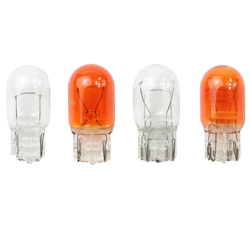 10pcs T20 W21/5W Signal Light Halogen Bulb 7440 7443Clear Orange Daytime  Turn Stop Brake Tail Bulb DRL Bulbs