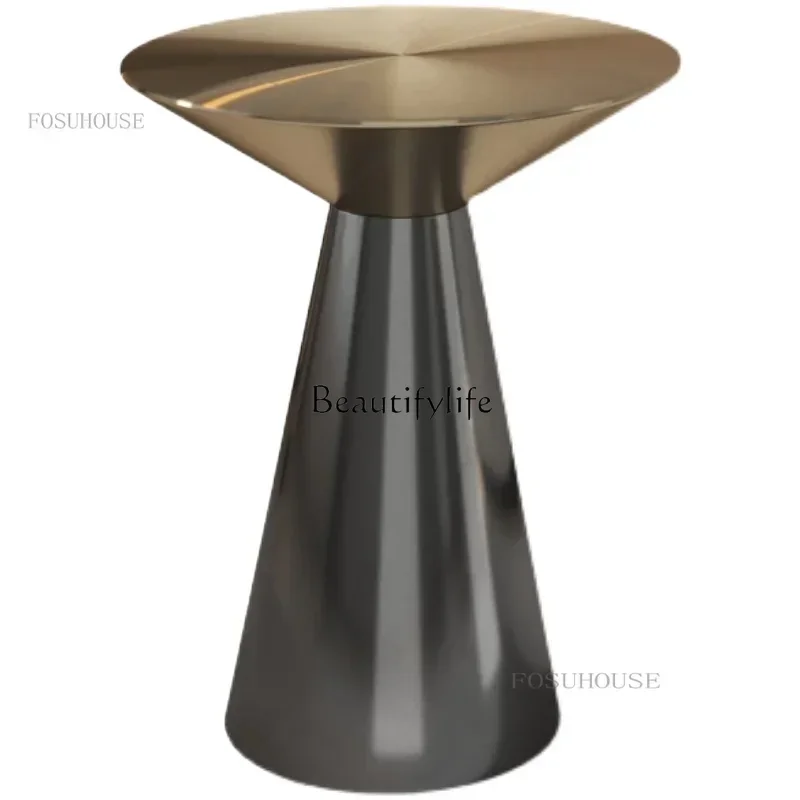 LXNordic الفولاذ المقاوم للصدأ طاولات القهوة لغرفة المعيشة الإيطالية الحد الأدنى ضوء الفاخرة أريكة طاولات جانبية الإبداعية طاولات الزاوية المستديرة