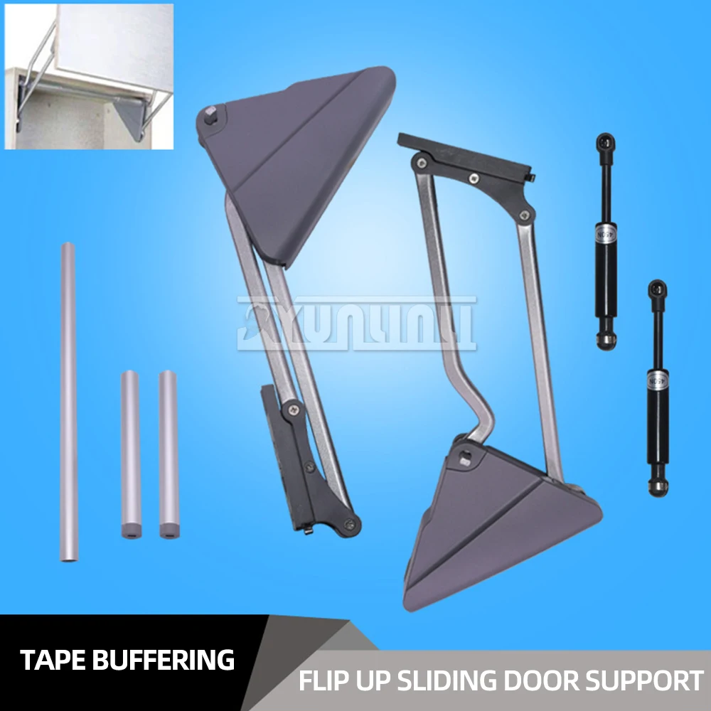 Upward Flipping Support for Kitchen Cabinet Door, Hanging Cabinet Support , Upward Flipping Door Cabinet Hinge Pneumatic Rod