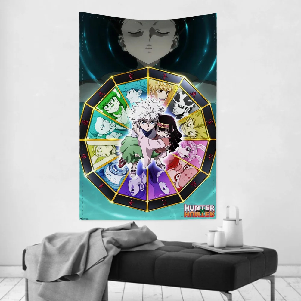 Anime Tapestry Hunter X Hunte Room Decor Wall Cloth Party Hanging Background Soft Aesthetic for Baby Rooms & Home