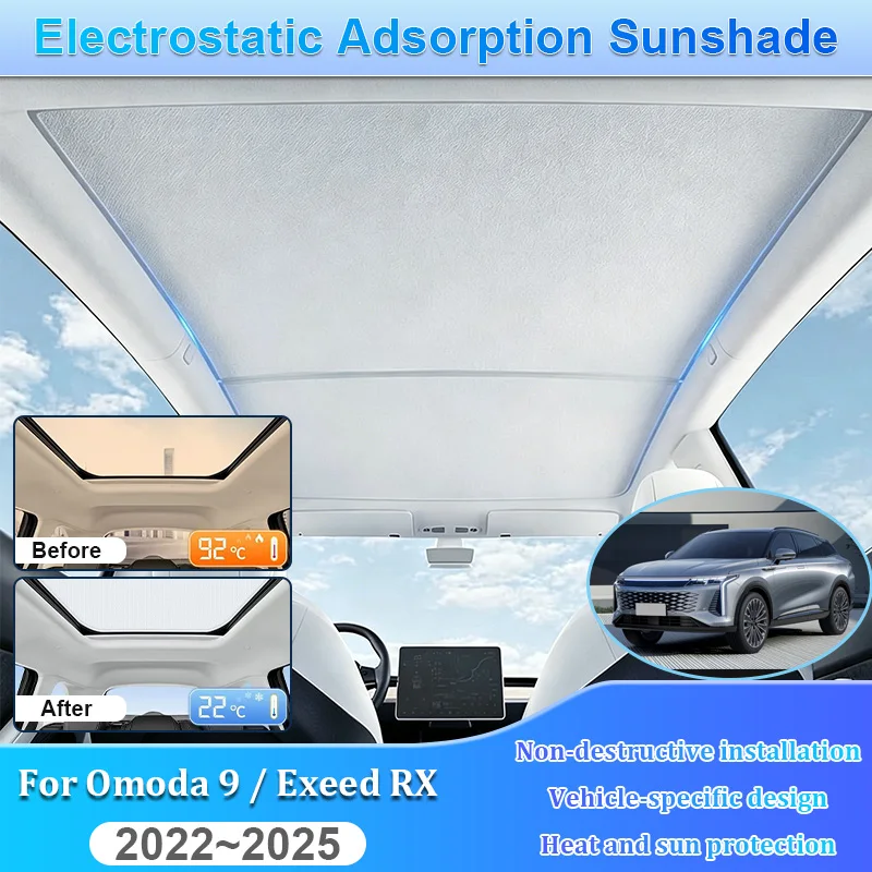 accessori-per-exeed-rx-omoda-9-c9-2022~2025-parasole-per-tettuccio-con-adsorbimento-elettrostatico-isolamento-termico-e-protezione-solare