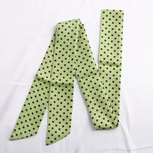 Women Narrow Long Scarf 150x4cm Polka Dot Tie Bag Ribbon Headband Choker Streamer Lady Accessories - Image 7
