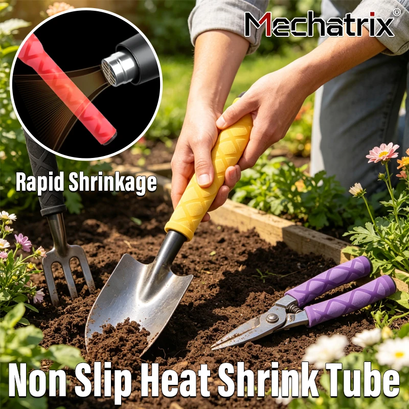 15-60mm Non-slip Heat Shrink Tube Wrap Fishing Rod DIY Handle Insulation Protect Waterproof Cover Racket Handle Grip Sleeve
