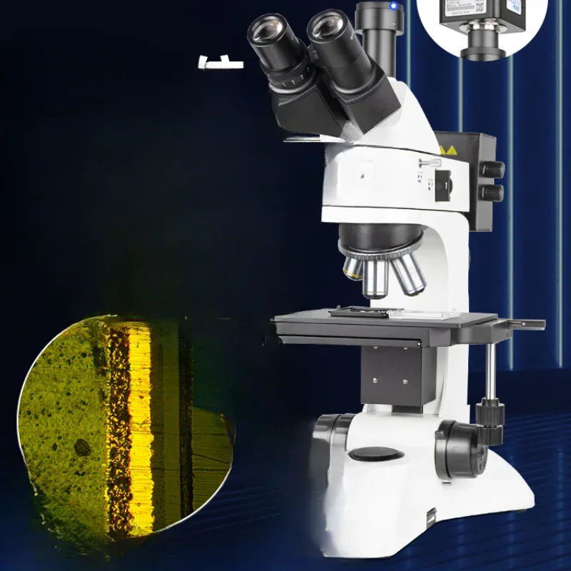 

High power upright metallographic microscope 500 times chip material detection