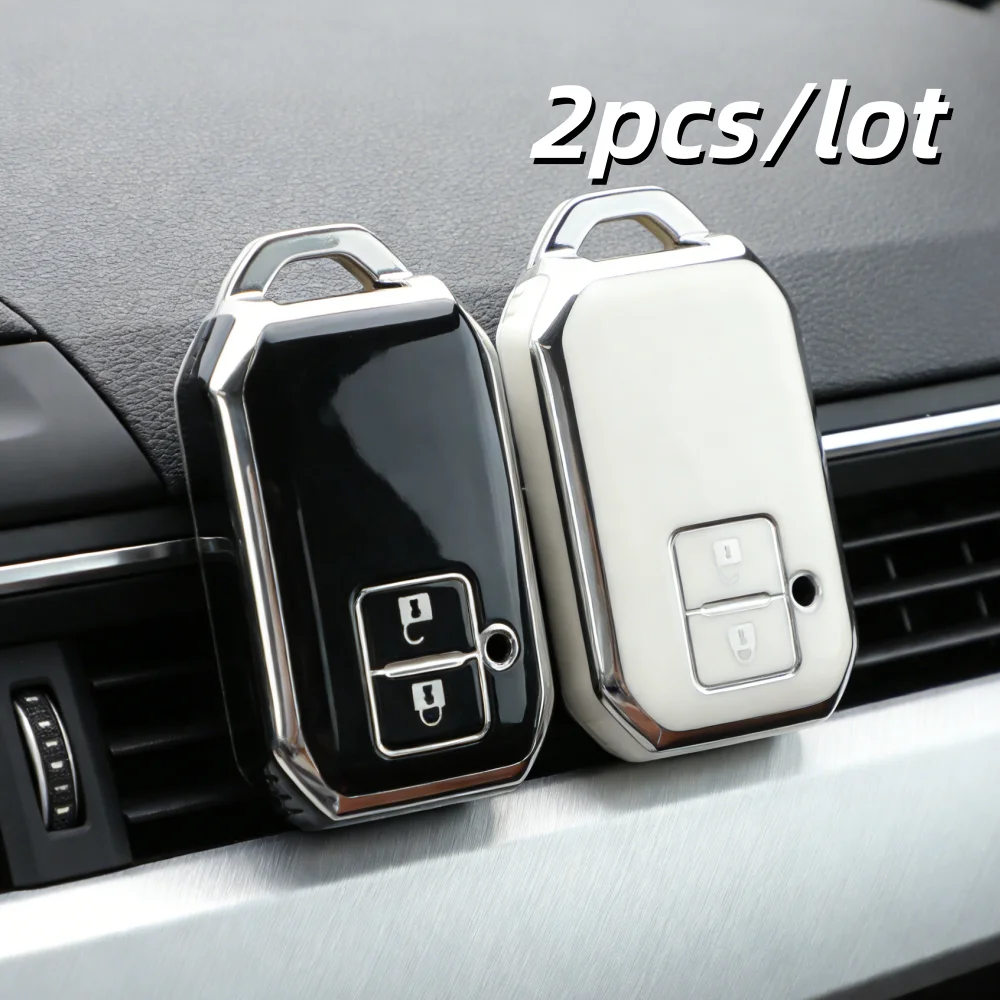 2 Stück Autoschlüssel-Schutzhüllen für Suzuki Ertiga Swift 2017 Wagon R Japanisches Monopoly Fernbedienungs-Schlüsselschutz